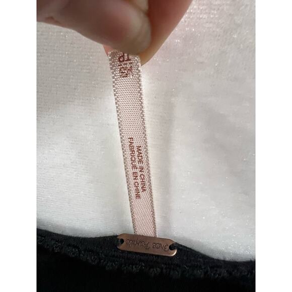 Free People Skater Dress Women’s XS Black Embroidered Y2K Mini Dress 90s look - Picture 6 of 6